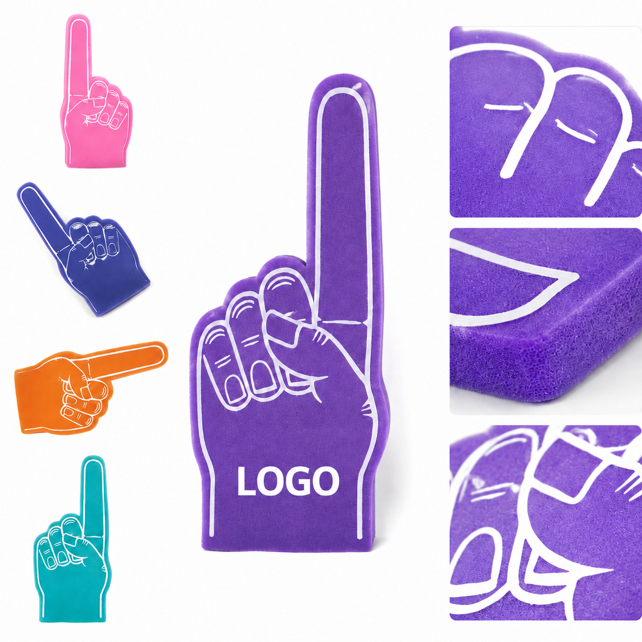 18 Inch Oversized EVA Foam Hand for Stadium Rallies and Team Support