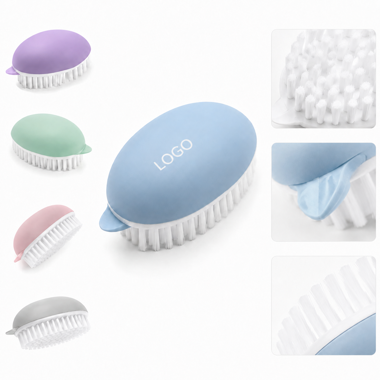 Ergonomic Produce Scrubber with Integrated Blemish Remover