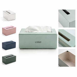 Modern Stainless Steel Rectangular Tissue Holder with Brushed Finish