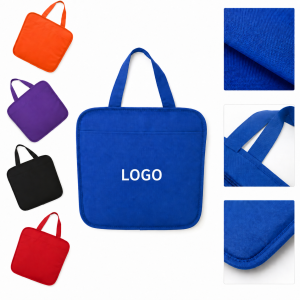 Portable Padded Stadium Cushion with Integrated Accessory Pocket